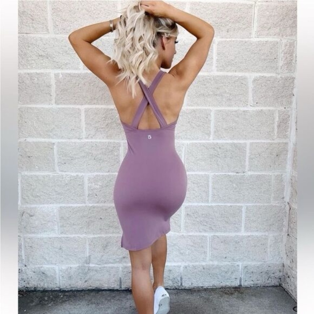Buff Bunny Everyday Energy Active Athletic Dress Purple Tank Strappy Size XL